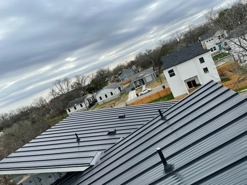 Standing seam metal roof panels with vents for Skylight Repair in Conway